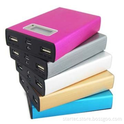 Power bank with LCD display, 4800-10400mAh capacity